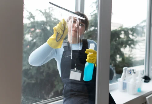 Nettoyage de vitres intérieures et extérieures à Saint-Aulaire